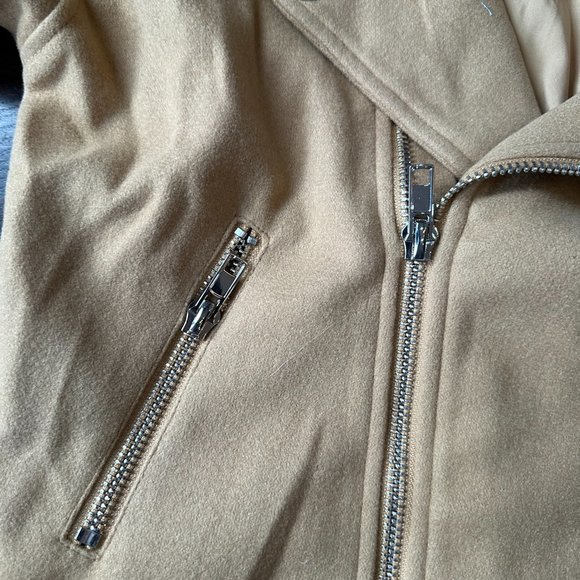 NWT Biker Jacket - CAMEL Sz Small - Picture 10 of 10